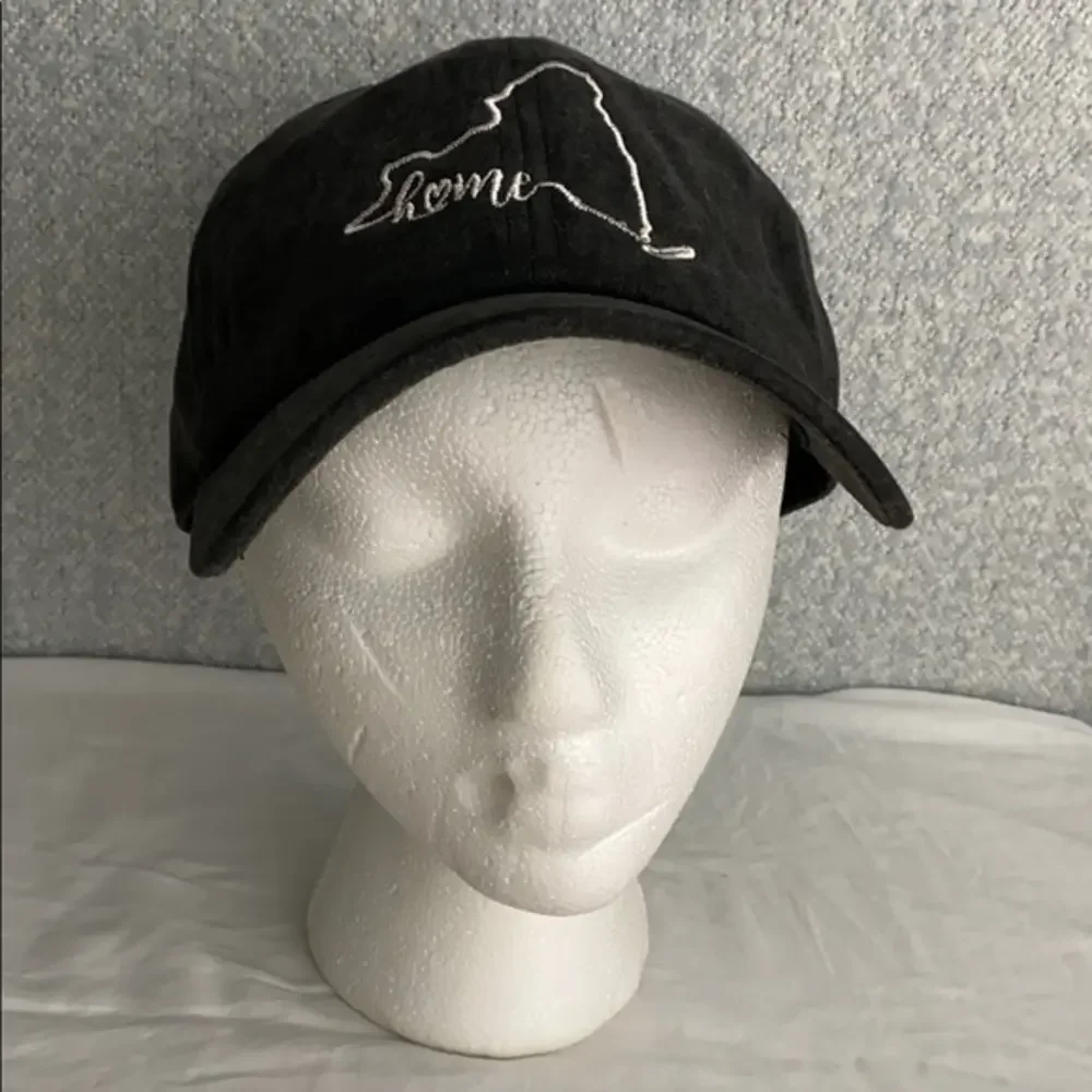 “Home” State Embroidered Black Cotton Dad Hat Baseball Cap – NWT – One Size